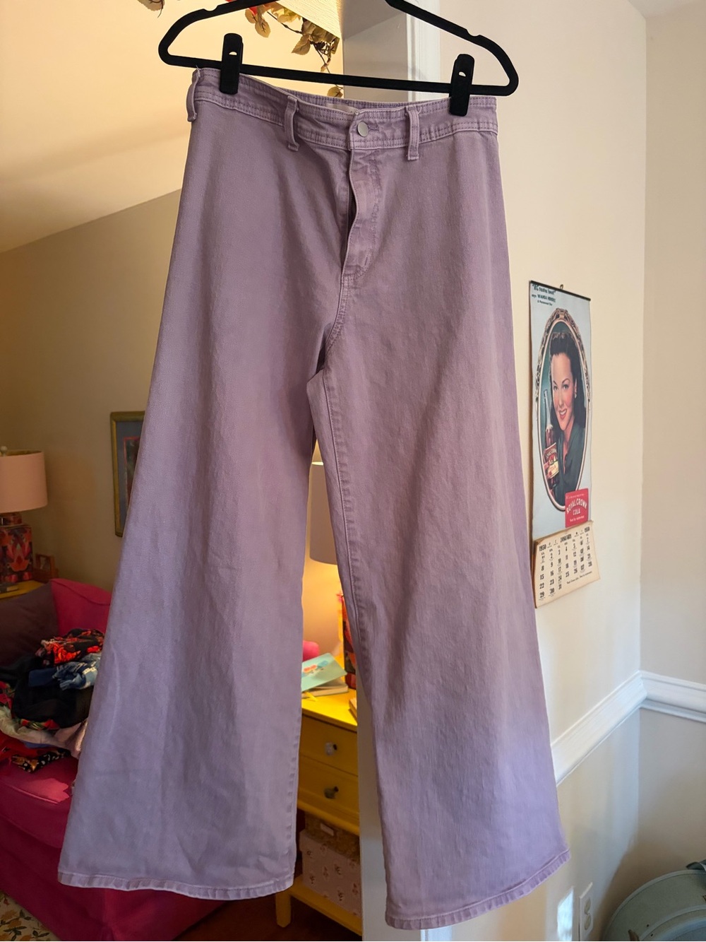 Universal Thread Women's high rise sailor lavender  Wide-Leg Jeans size 10/29